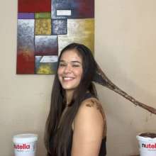 Wam Bagheera Studio: Cute Jahnna and Moana Nutella Hair Treatment