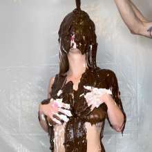 Slimed Models: Eliza's Cakesit, Caked Pieing, and Chocolate Slimed,