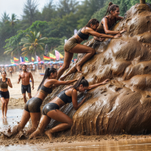 Bobographer: 'Mud Mountain' beach game show--round Two