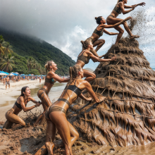 Bobographer: 'Mud Mountain' beach game show--round Two