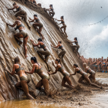 Bobographer: 'Mud Mountain' beach game show--round Three
