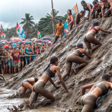 Bobographer: 'Mud Mountain' beach game show--round Two