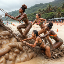 Bobographer: 'Mud Mountain' beach game show--round Three