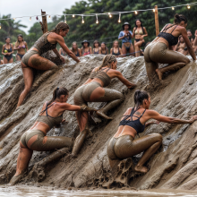 Bobographer: 'Mud Mountain' beach game show--round Two