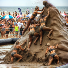 Bobographer: 'Mud Mountain' beach game show--round Two