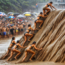 Bobographer: 'Mud Mountain' beach game show--round Two