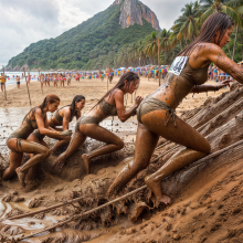 Bobographer: 'Mud Mountain' beach game show--round Three
