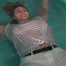 DMarieAllWet: Getting Wet in White
