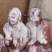 RevSlymsford: Girlfriend + Her Bff Sexy Messy Show + Fake Cum Shower