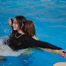 Wet Live Team: Girlfriends Getting Completely Wet in the Pool and Swimming