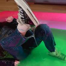 Your Wet Cat: I'm Slippery in a Full Pool of Slime and Fully-clothed