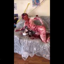 RevSlymsford: Jade Films Kaydens Trashing: Frosting, Pie Filling + Slime