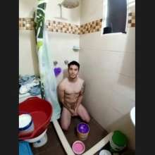MessyGuys: Latin Hunk Cristian Gives Himself a Fully-clothed Paint Bath