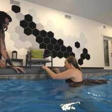WetlookFashion: Lexie and Mandi Swim after the Party