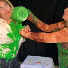 RevSlymsford: Milfs Dani's Ma and Zully Play A Messy Slimy Card Game