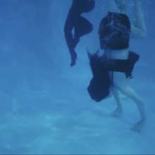 WetlookFashion: Mom and Daughter Hit the Pool in Leather Outfits