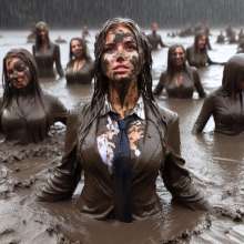 Lister: Office girls mud