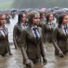 Lister: Office girls mud