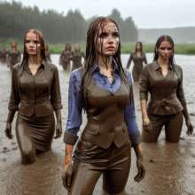 Lister: Office girls mud