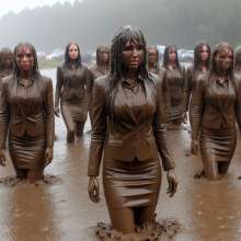 Lister: Office girls mud