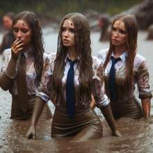Lister: Office girls mud