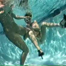 wamtec: Pool Wrestling--Christina Carter Vs Sandy Knight