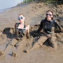 DungeonMasterOne: PVC and Pleather Mudbath for Susie and Honeysuckle!