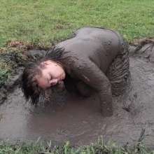 Darkabyss445: Sexy Blue Jeans and Sensual Mud Play