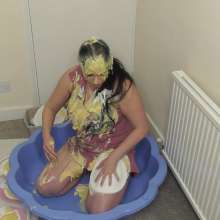 WAMfuns Messy Forfeits: Sophia Trashes Her Dress With Pies