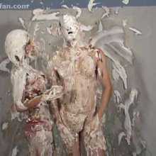 Anglefan: Aida does the pieing, only it backfires!