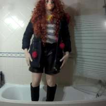 Wetlook Doll: Winter Clothes Covered in Foam