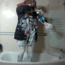 Wetlook Doll: Winter Clothes Covered in Foam