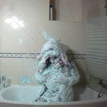 Wetlook Doll: Winter Clothes Covered in Foam