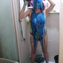 Thefetishgirl: Blue Gunging