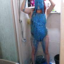 Thefetishgirl: Blue Gunging