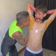 RevSlymsford: Chris's WAM Date Ballgag Pies, Slime +++ Fun With Sebastian