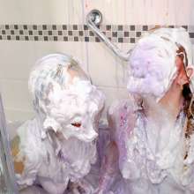 messyhot: Ellie Shoule and Pixie Bell Play in Gunge Nude