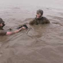 DungeonMasterOne: Fidelity and Miss Abigail in a Waterproofs Mud Romp!