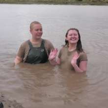 DungeonMasterOne: Fidelity and Miss Abigail in a Waterproofs Mud Romp!