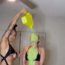 Slimed Models: Four Babe Slime Party, Includes 5 Videos!