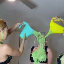 Slimed Models: Four Babe Slime Party, Includes 5 Videos!