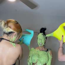 Slimed Models: Four Babe Slime Party, Includes 5 Videos!