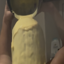 Galactico91: My wife's hair gets a gunging