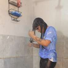 Ready2Wam Studio: Karla Showering after Destroying Katty Favorite Soccer Shirt