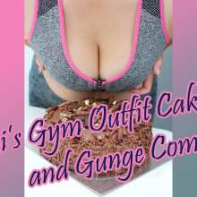 KinkyCousins: Luci's Gym Outfit Cake Mess and Gunge Combo
