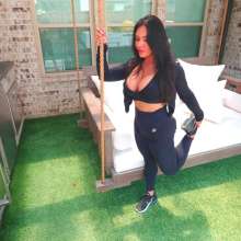 WetlookFashion: Maria Gets Wet in a Sexy Workout Set and Nike Air Max