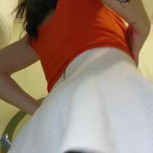 WetPlace: Marina Shower In White Shkirt In Bathroom