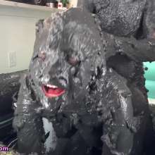 Messy Temptress: Messy Temptress Fucked in The Muck (Co-Ed Indoor Mud Sex)