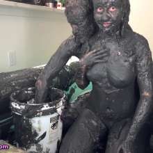 Messy Temptress: Messy Temptress Fucked in The Muck (Co-Ed Indoor Mud Sex)
