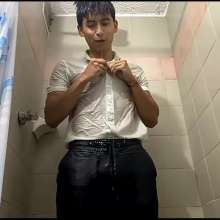 WETColours: Mike Fully-dressed in Shower